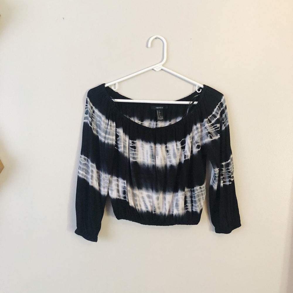 Off the shoulder crop top